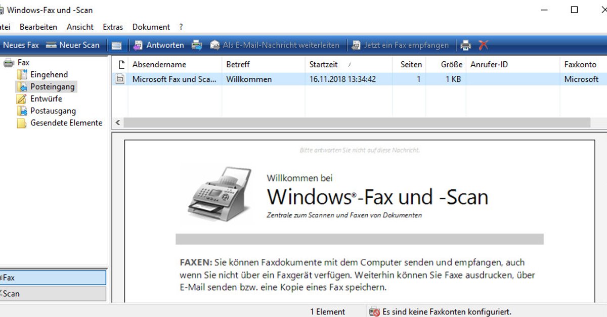 fax and scan windows 10