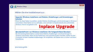 Inplace Upgrade durchführen (Windows „überinstallieren“) – so geht's