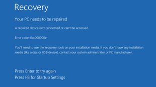 Lösung: 0xc000000e – Fehler beim Start von Windows