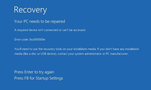 Lösung: 0xc000000e – Fehler beim Start von Windows