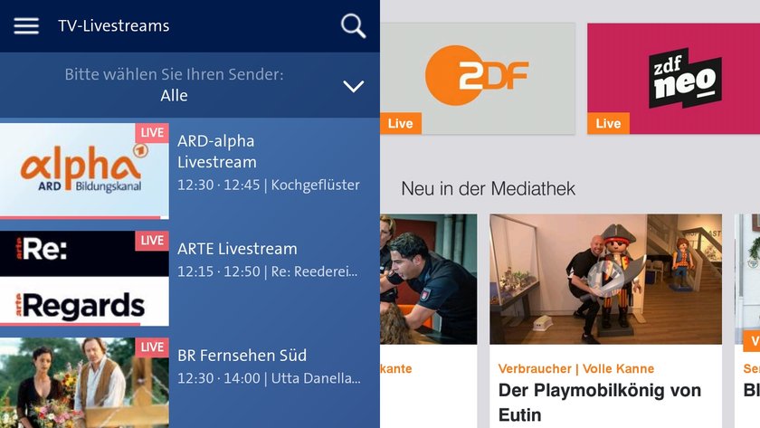 ARD ZDF Android App