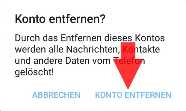 Android Kontoaktion erforderlich 03