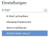 GMX IMAP POP3 aktivieren Abruf