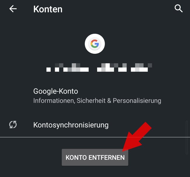 Kontoaktion erforderlich Google Android