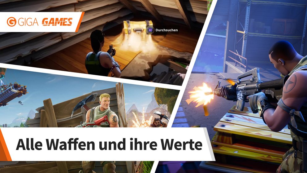 Fortnite Battle Royale Alle Waffen Und Ihre Werte Fur Die Kampfarena - fortnite battle royale alle waffen