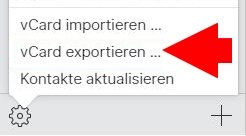 icloud kontakte exportieren 02