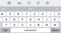 iPhone: „sz“ (ß) mit der Tastatur schreiben