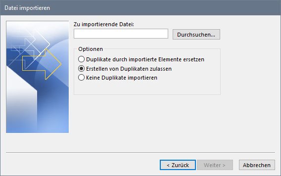 Wählt eure CSV-Datei aus und bestimmt, wie mit Duplikaten umgegangen werden soll