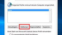 Outlook-Profil löschen – so geht's