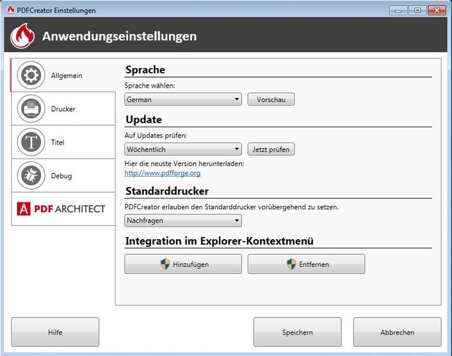 pdfcreator-einstellungen