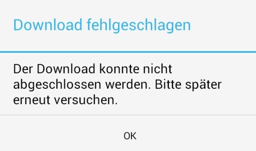 whatsapp download fehlgeschlagen