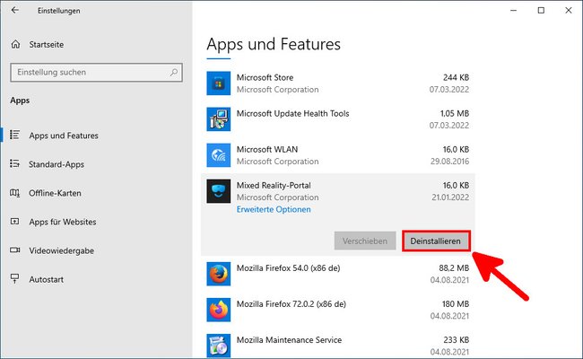 So deinstalliert ihr Apps in Windows 10. (Bildquelle: GIGA)