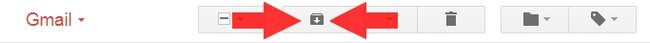 Gmail archivieren Button