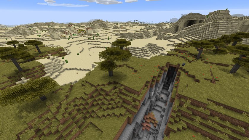 Wüsten-Seed in Minecraft