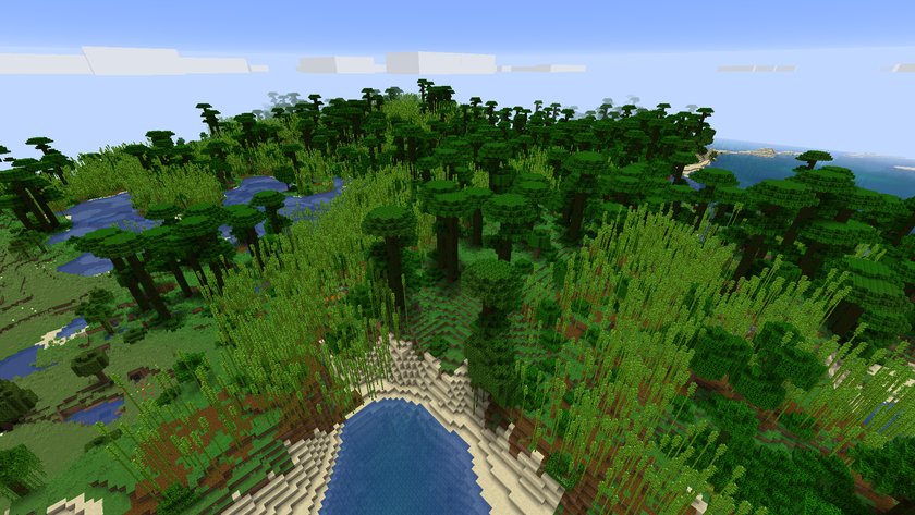 Seed für den Bambus-Wald in Minecraft