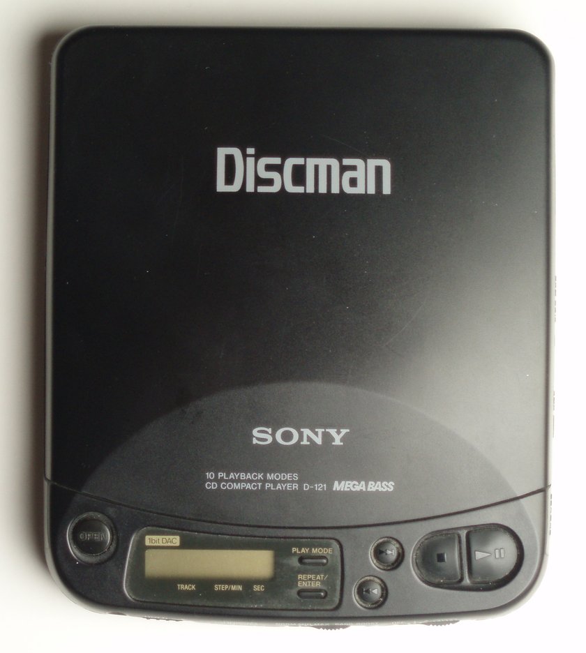 Sony Discman (Bildquelle: Morn at the English language, CC-BY-SA-3.0 via Wikimedia Commons)