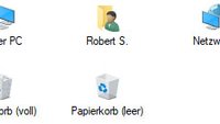Windows 10, 7, 8: Desktop & Desktopsymbole anzeigen (Arbeitsplatz, Papierkorb etc.)