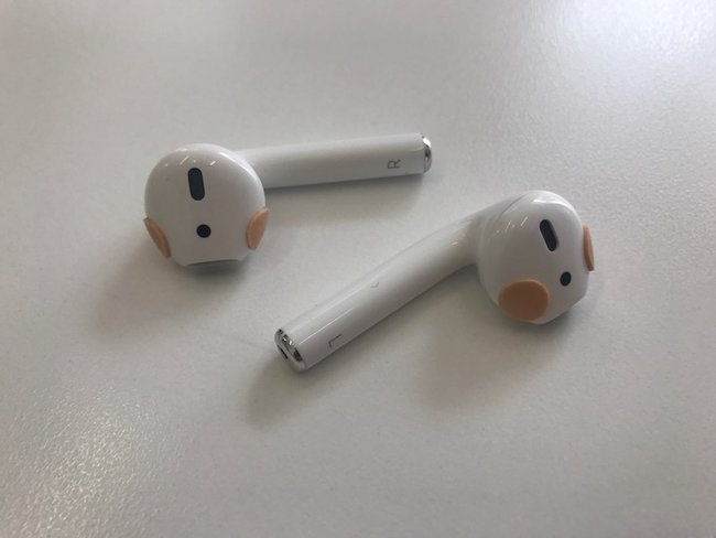 AirPods mit Klebeband – Bild: NewZealandMatt/MacRumors-Forum