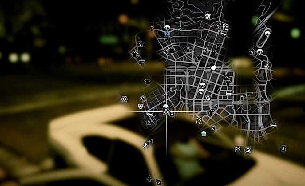 Immobilien in GTA 5 kaufen: Sie werden auf der inGame-Map über ein Häuschen-Symbol mit einem Dollar-Zeichen am Rand gekennzeichnet.