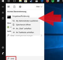 Eingabeaufforderung unter Windows 10, 8.1 & 7 öffnen (bebilderte Anleitung)