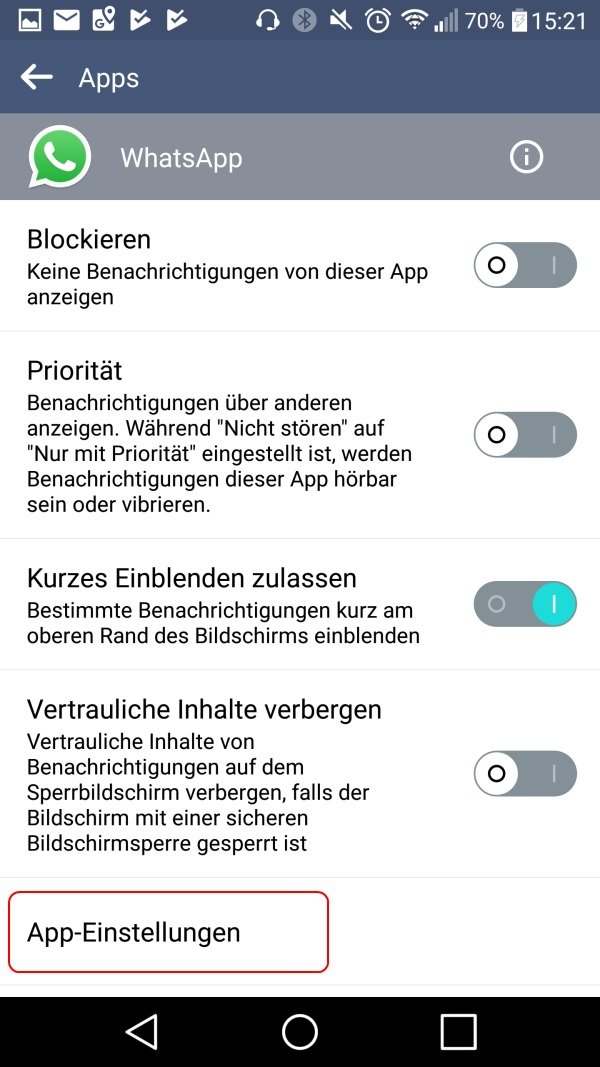 android-app-einstellungen