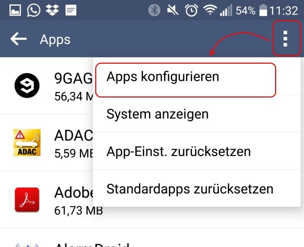 apps-konfigurieren