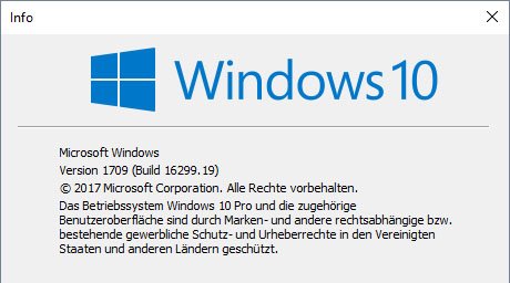 Wie lautet die aktuelle Windows-10-Version?
