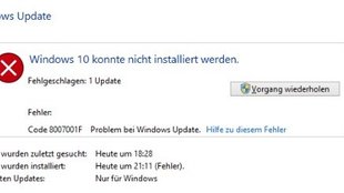 Lösung: 0x8007001F – Fehler bei Windows-10-Update