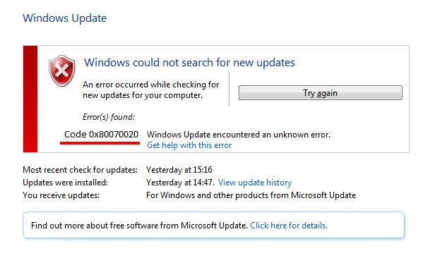 Losung 0x80070020 Update Fehler In Windows 10