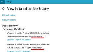 Lösung: Update-Fehler 0x80240034 in Windows 10