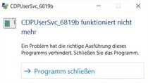 Was ist CDPUserSvc? – Dienst stürzt andauernd ab (Windows)