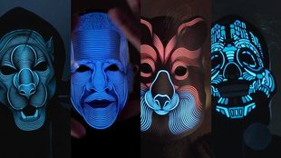 Musik lässt sie aufleuchten: Diese LED-Masken sind der Renner auf Kickstarter