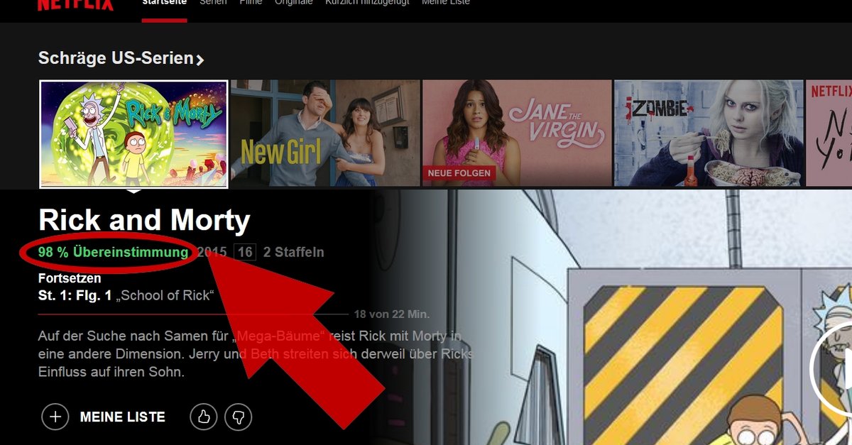 Netflix übereinstimmung