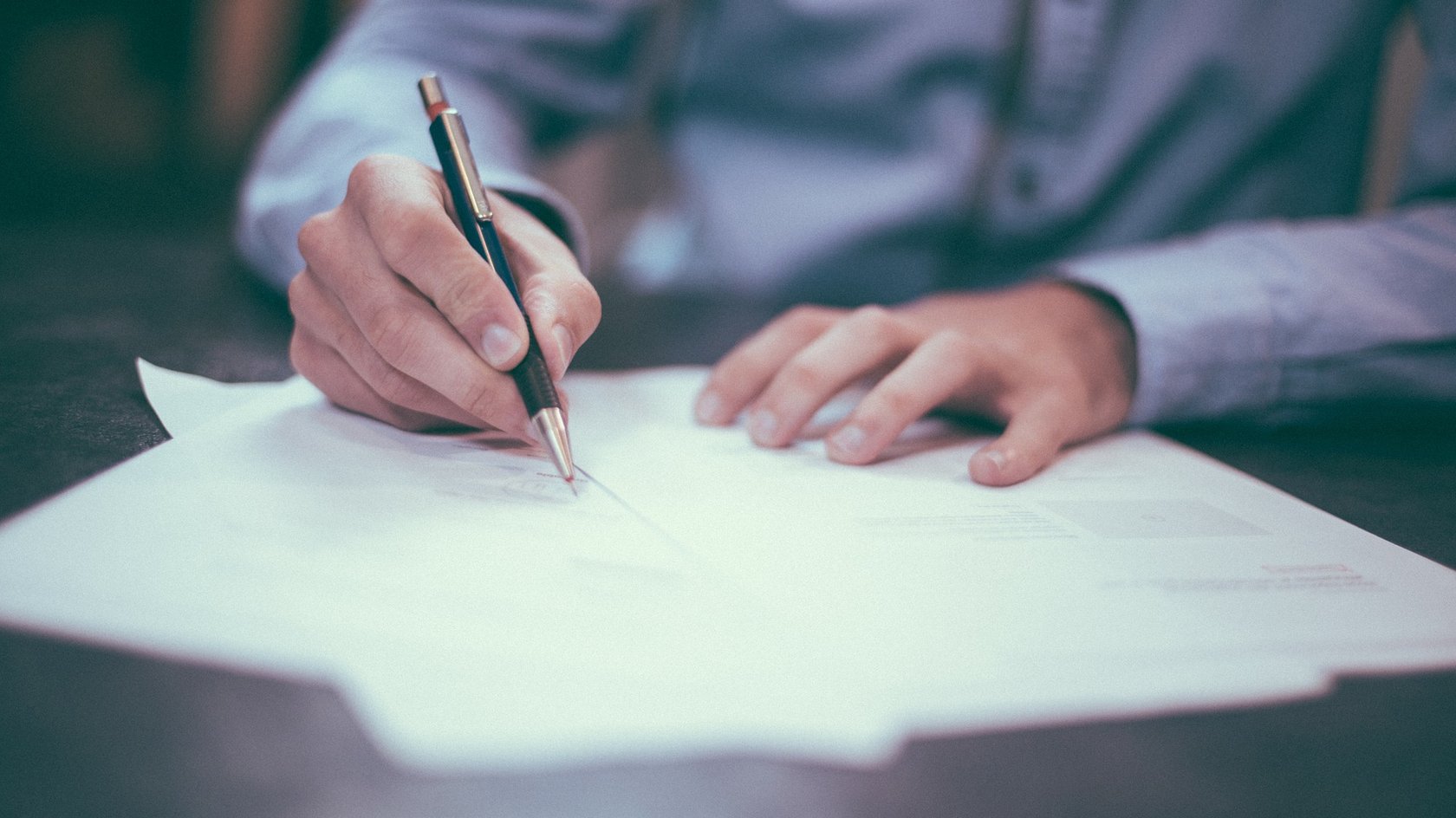 Unterschrift Vertrag