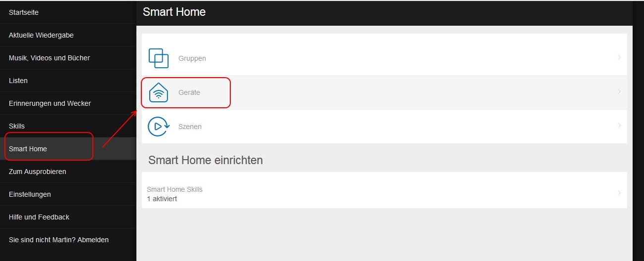 Alexa Geräte entfernen