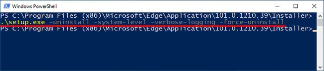 Dieser Befehl deinstalliert Microsoft Edge. (Bildquelle: GIGA)