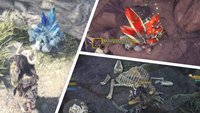 Monster Hunter World: Ressourcen-Fundorte auf der Karte - alle Erze, Knochen, Pflanzen und mehr