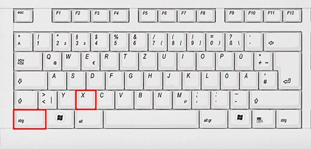 Tastenkombination „Ausschneiden“ (Windows, Mac) – so geht's