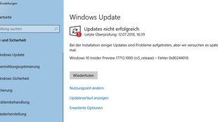 Lösung: Fehler 0x80244018 bei Windows-Update
