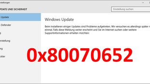Lösung: Update-Fehler 0x80070652 (Windows 10)