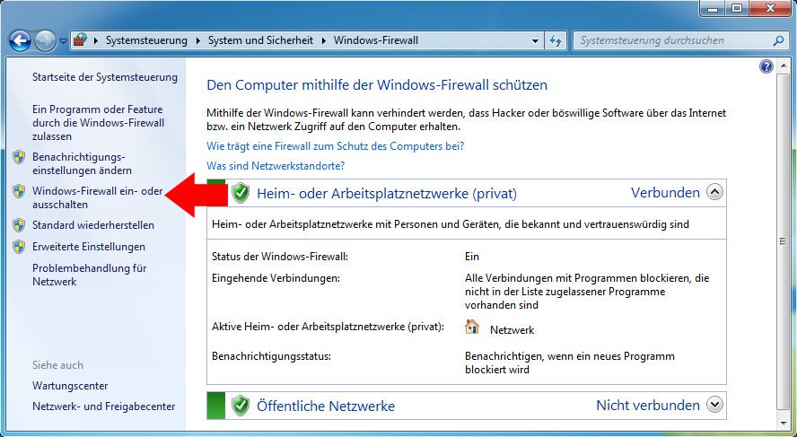 Windows 7 8 Windows Firewall Deaktivieren