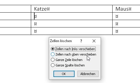 word-tabelle-loeschen