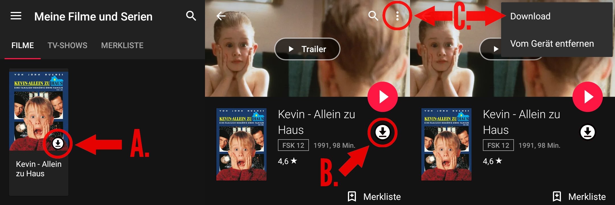 Google Play: Filme downloaden und offline anschauen - GIGA