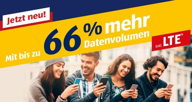 Aldi Talk: Tarifanpassung bringt bis zu 66 % mehr LTE-Datenvolumen – ohne Aufpreis