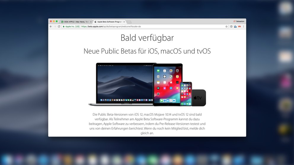 iOS 12 Public Beta und macOS Beta: Für die Testversionen anmelden, so gehts