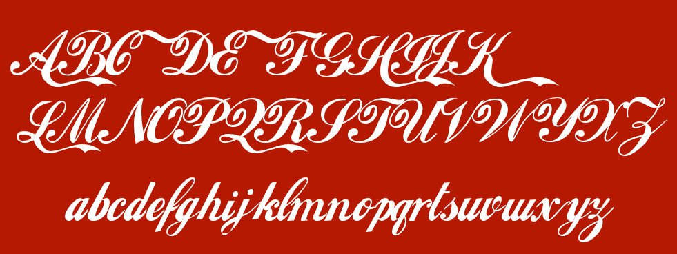 Coca Cola Schriftart Als Truetype Font Download