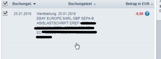 Abbuchung Von Ebay Europe Sarl Gbp Was Ist Das