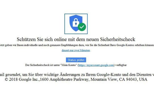 Google Sicherheitscheck: Spam oder echte E-Mail?