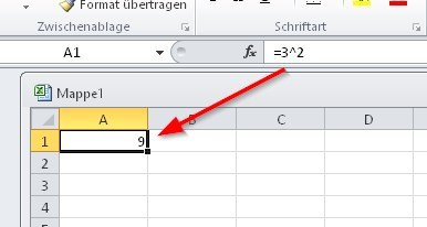Hochzeichen: Hochzahlen in Word, OpenOffice, Excel und Google nutzen