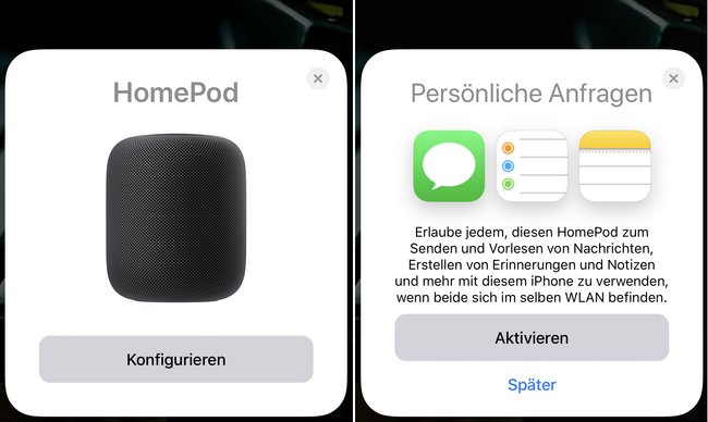 HomePod Einrichtung